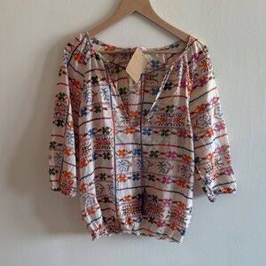Colorful Floral Women's Blouse